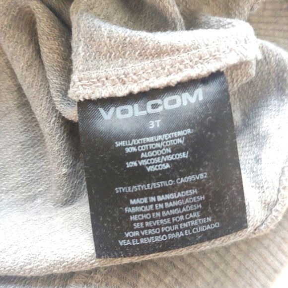 VOLCOM NEW French Terry Hoodie & Shorts Heather Gray - Picture 10 of 10